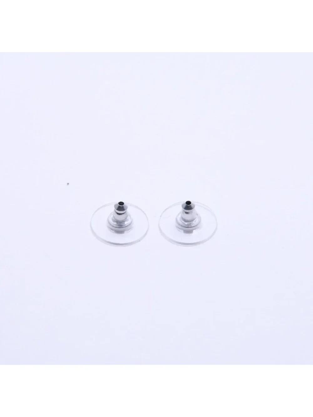 Chanel Earrings CC Logo Button Black 05